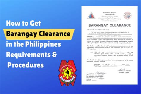 How to get Barangay Clearance – Requirements and Procedure .